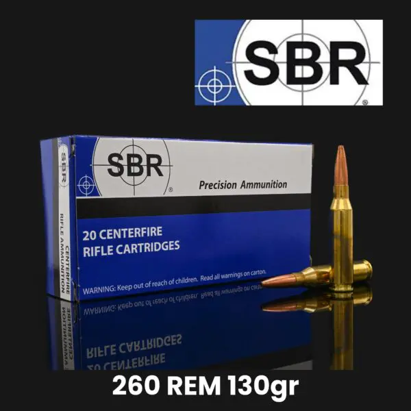 SBR 260 Rem 130gr Controlled Chaos Ammunition