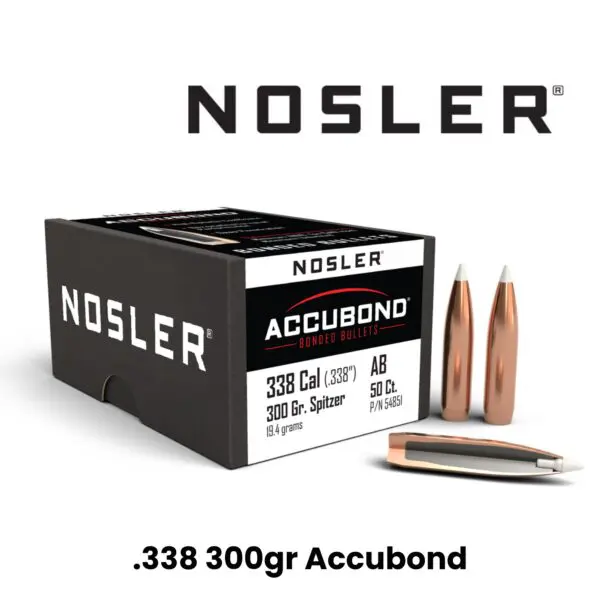 Nosler 375 Cal (.375″) 300gr SP AccuBond - 50ct