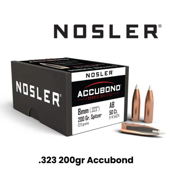 Nosler 8mm (.323″) 200gr SP AccuBond - 50ct