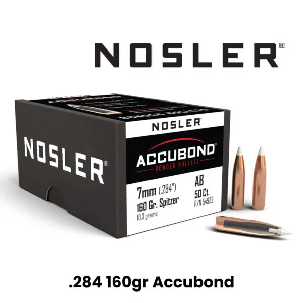 Nosler 7mm (.284″) 160gr SP AccuBond - 50ct