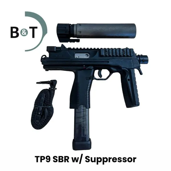 B&T TP9 Short Barrel Rifle with Suppressor